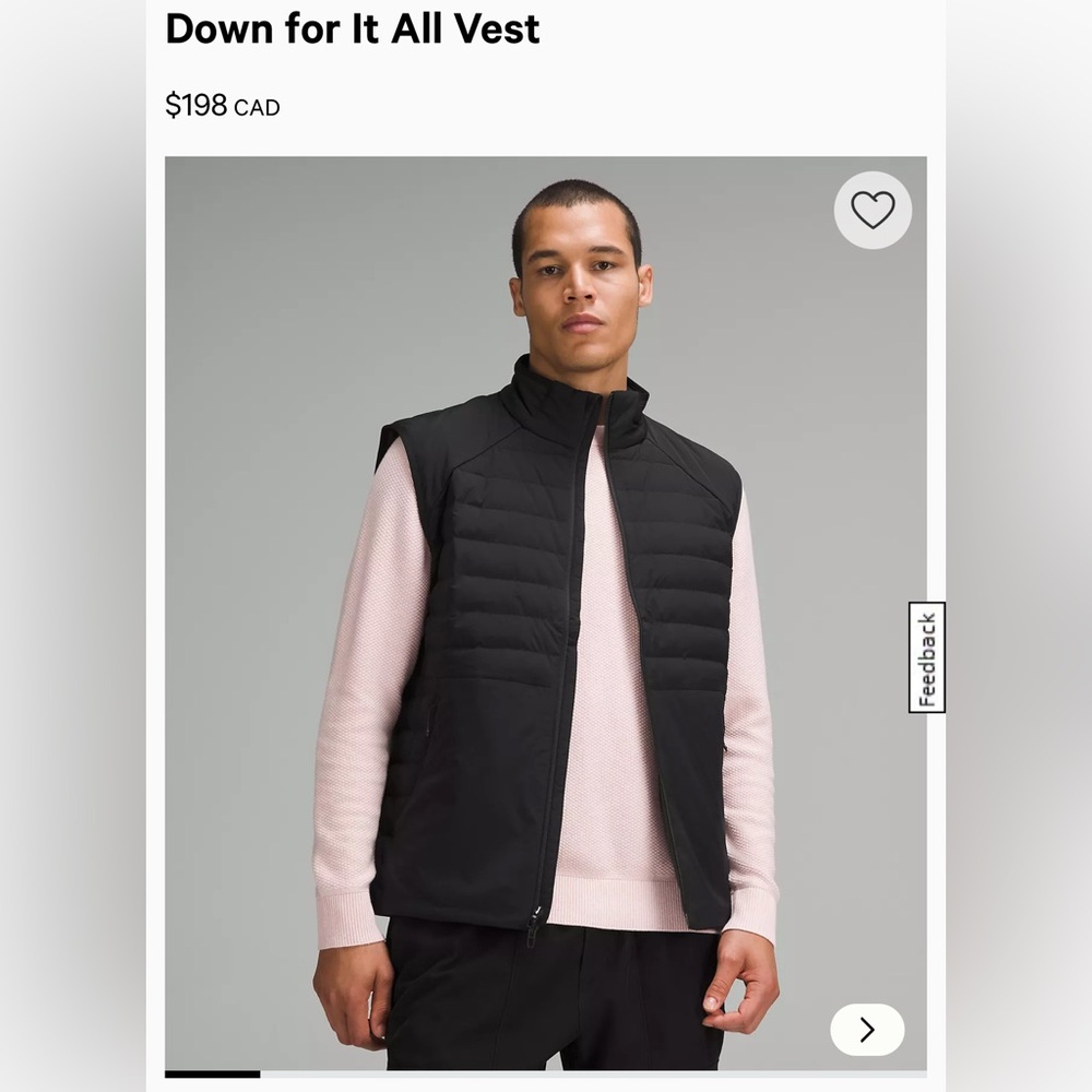 lululemon athletica Men's Down for it all Vest